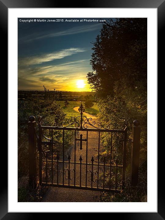  A South Yorkshire Sunset Framed Mounted Print by K7 Photography