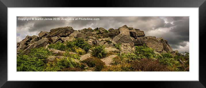  The Gritstone of the Dark Peak Framed Mounted Print by K7 Photography