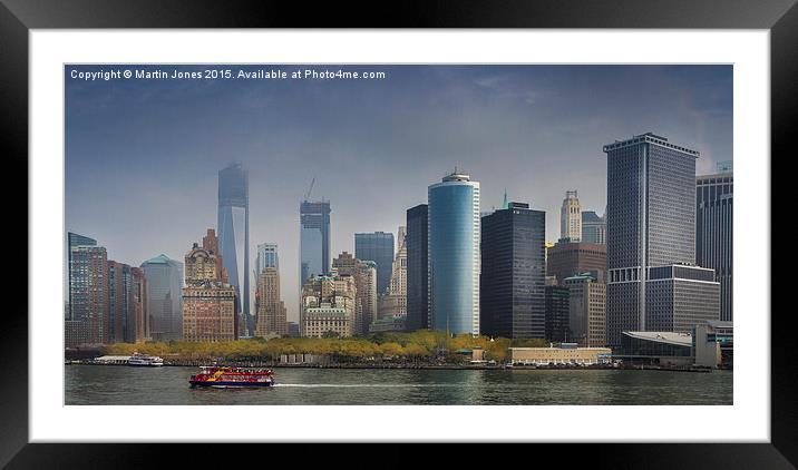  Downtown Manhattan Framed Mounted Print by K7 Photography