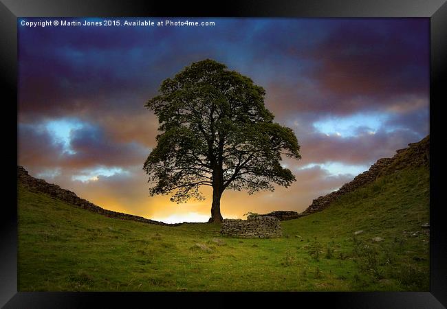  The Sycamore Gap Framed Print by K7 Photography