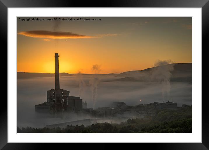  The Hope Valley and Cement Works at Dawn Framed Mounted Print by K7 Photography