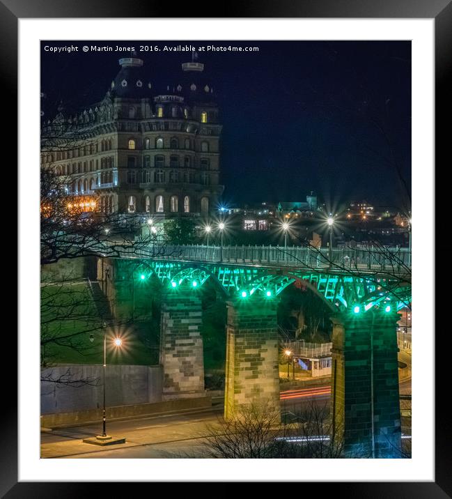 The Spa Bridge and the Grand Hotel, Scarborough. Framed Mounted Print by K7 Photography