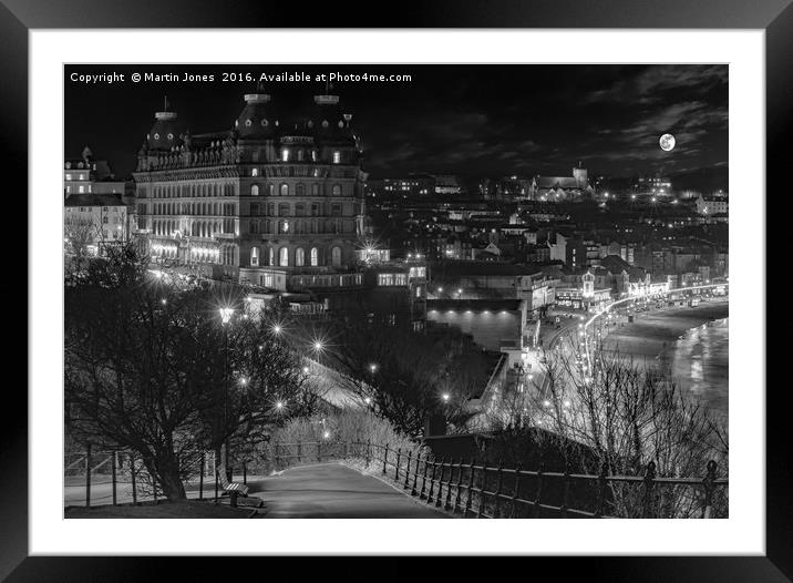 Scarborough by Night Framed Mounted Print by K7 Photography