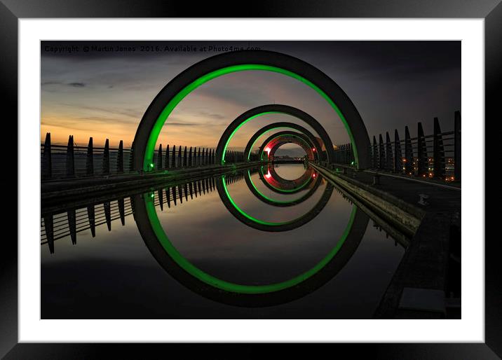Green at the Falkirk Wheel Framed Mounted Print by K7 Photography
