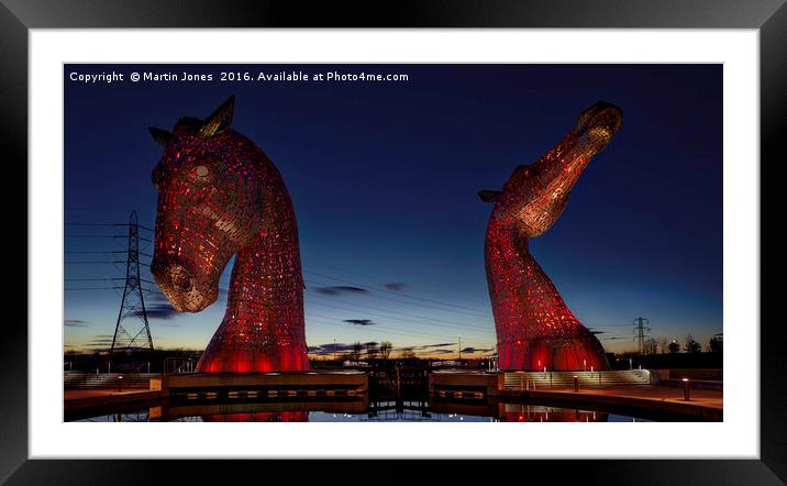 The Kelpies - The Heavy Horses of Scotlands Canals Framed Mounted Print by K7 Photography