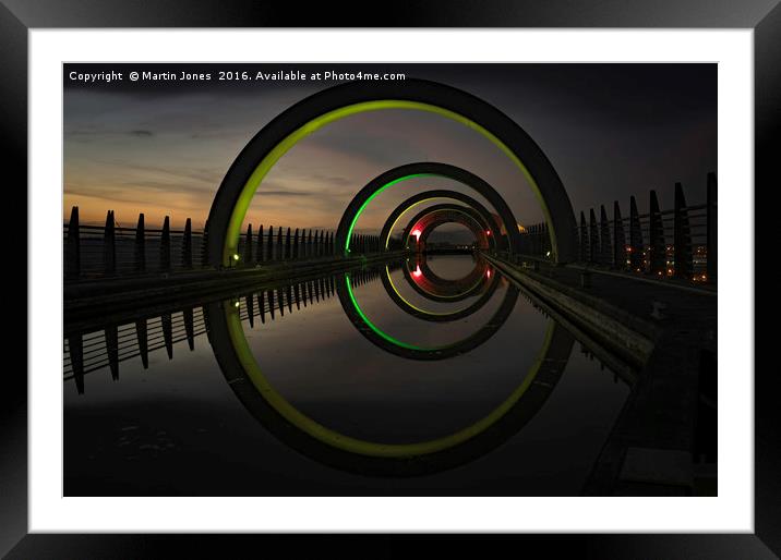 Yellow at the Falkirk wheel Framed Mounted Print by K7 Photography