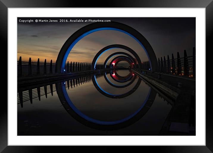 Blue at The Falkirk Wheel Framed Mounted Print by K7 Photography