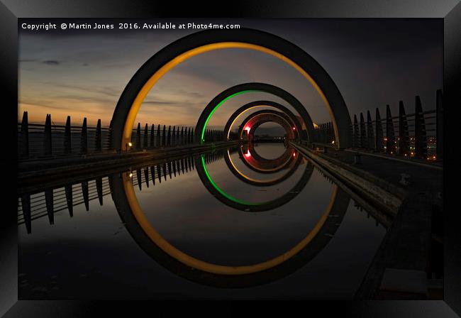 Orange at The Falkirk Wheel Framed Print by K7 Photography