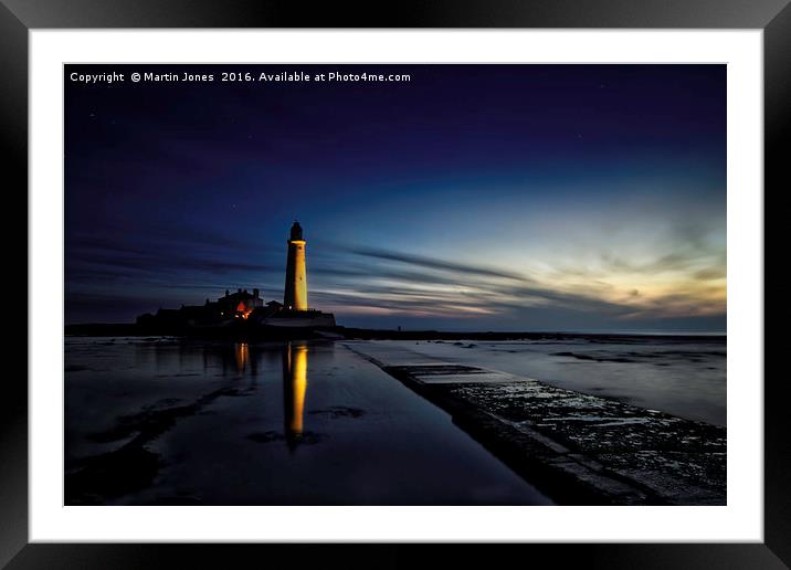 First light at St Marys Lighthouse Framed Mounted Print by K7 Photography