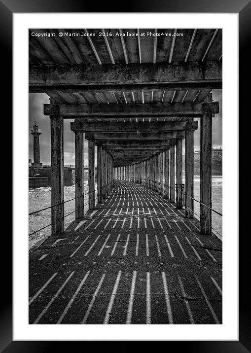 Under the Board Walk Down by the Sea Framed Mounted Print by K7 Photography
