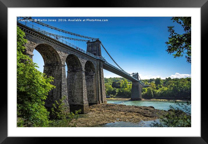 The Menai Bridge Framed Mounted Print by K7 Photography