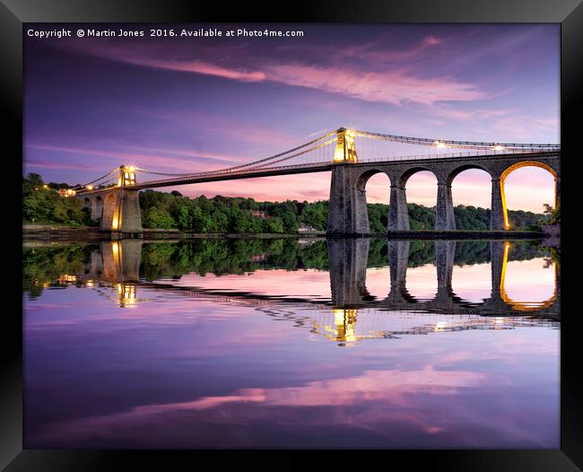 Telford's Masterpiece - Gateway to Anglesey Framed Print by K7 Photography