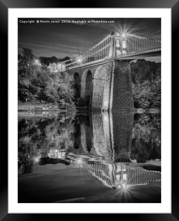 Menai in Mono Framed Mounted Print by K7 Photography