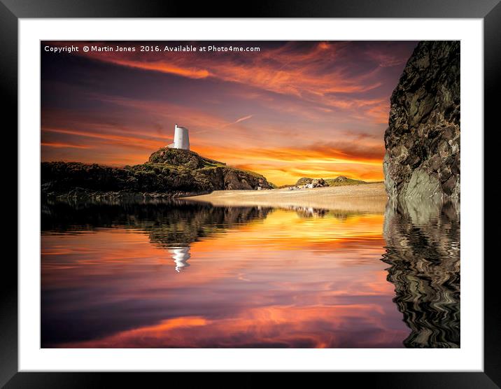 Morning light over LLanddwyn Island Framed Mounted Print by K7 Photography