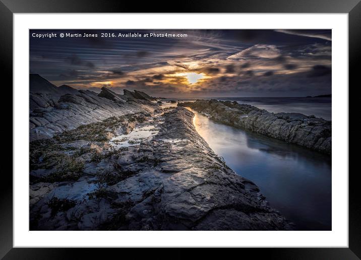 The Rocks of Crackington Haven Framed Mounted Print by K7 Photography
