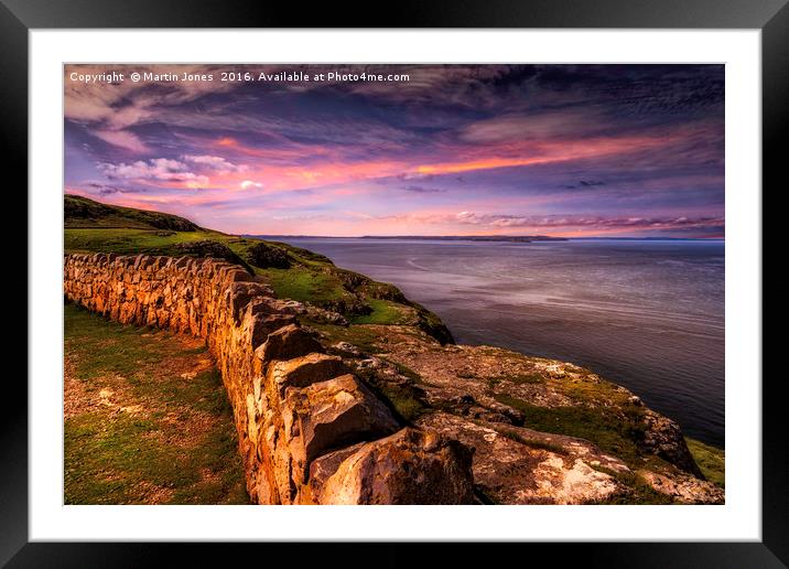 To Anglesey from the Great Orme Framed Mounted Print by K7 Photography