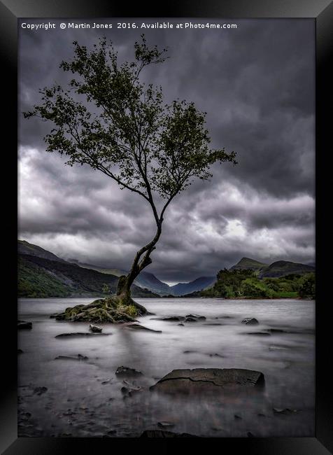 Rain over Llyn Padarn Framed Print by K7 Photography