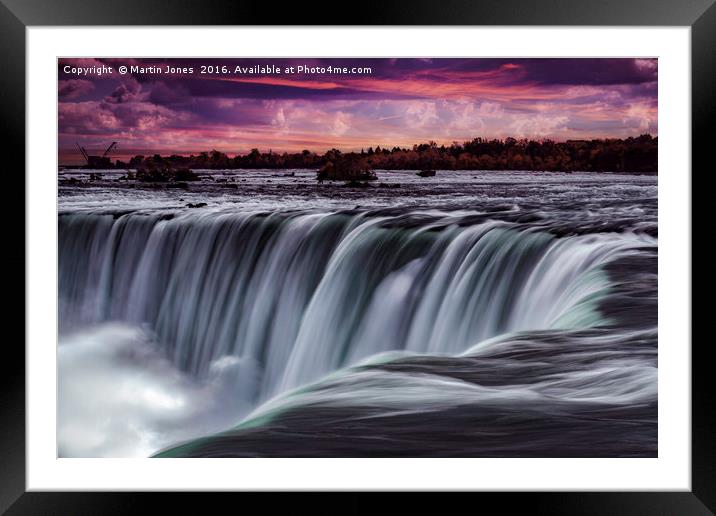 Majestic Horseshoe Falls Framed Mounted Print by K7 Photography