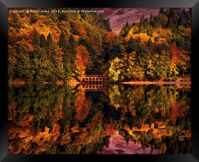 A Majestic Autumnal Afternoon at Derwent Reservoir Framed Print by K7 Photography