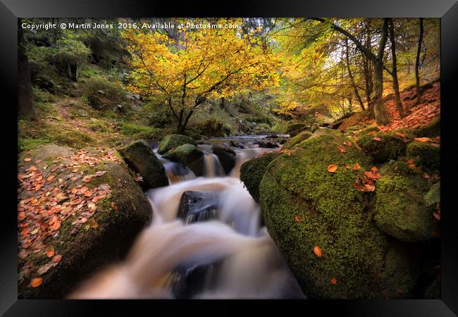Serene Autumn Brook Framed Print by K7 Photography