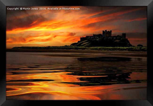 Bamburgh Reflections Framed Print by K7 Photography