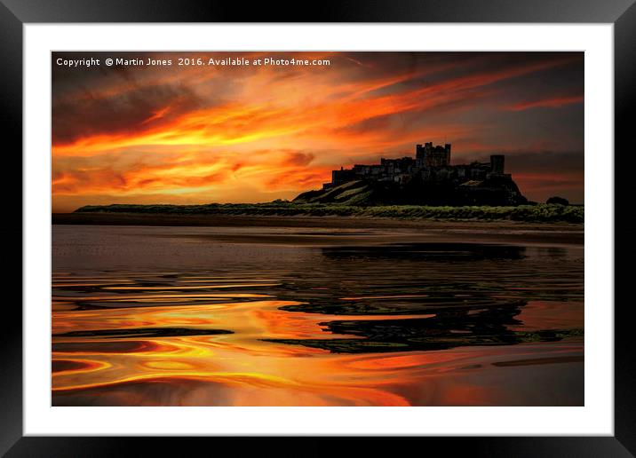 Bamburgh Reflections Framed Mounted Print by K7 Photography
