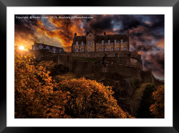 Edinburgh Castle Rock Framed Mounted Print by K7 Photography