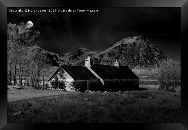 Glencoe and Buachaille Etive Mòr by Moonlight Framed Print by K7 Photography