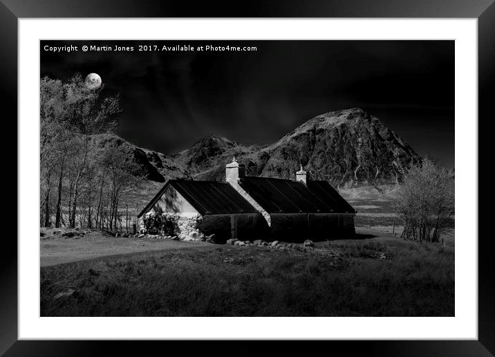 Glencoe and Buachaille Etive Mòr by Moonlight Framed Mounted Print by K7 Photography