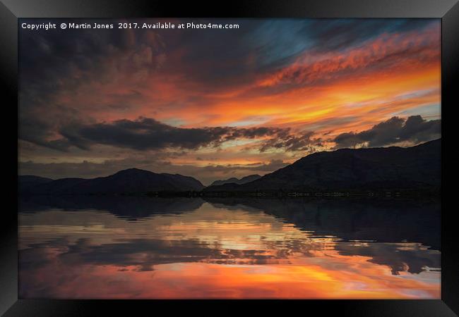 Loch Linnhe Sunset Framed Print by K7 Photography