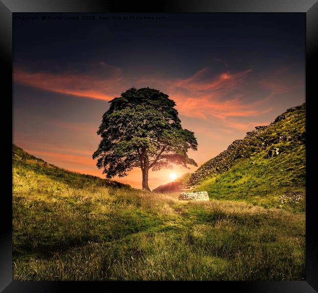 The Sycamore Gap Framed Print by K7 Photography