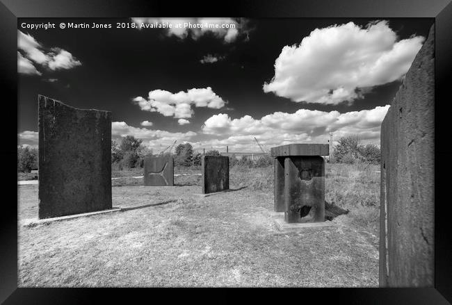 Steel Henge, Monument to Rotherham Steel Framed Print by K7 Photography