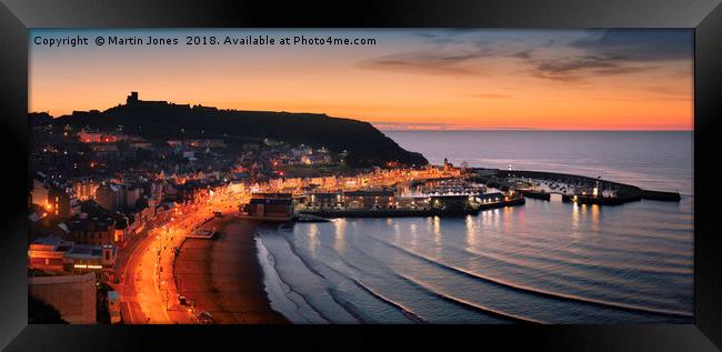 Dawn Over the South Bay - Scarborough Framed Print by K7 Photography