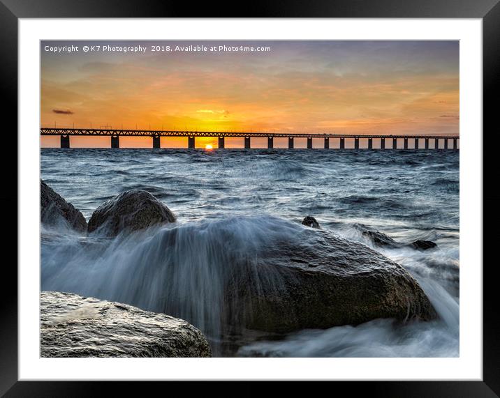 The Oresund Strait Framed Mounted Print by K7 Photography