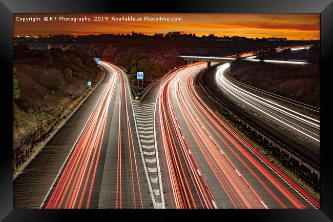 Motorway Madness Framed Print by K7 Photography