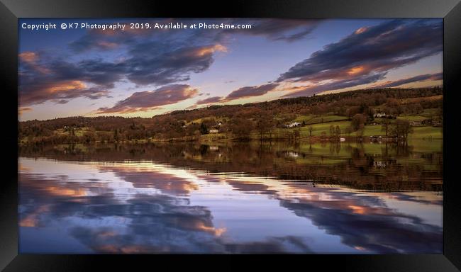 Grizedale Reflections Framed Print by K7 Photography