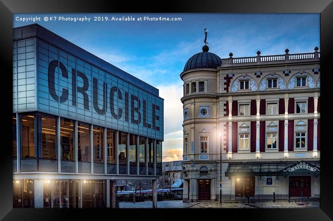 Sheffield's Theatre Land Framed Print by K7 Photography