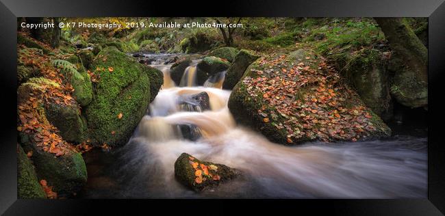 Wyming Brook Panoramic Framed Print by K7 Photography