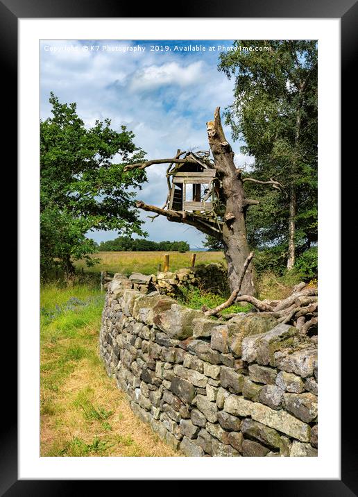 The Old Crooked Treehouse Framed Mounted Print by K7 Photography