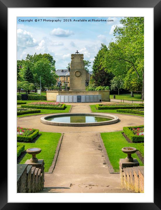 Clifton Park, Rotherham Framed Mounted Print by K7 Photography
