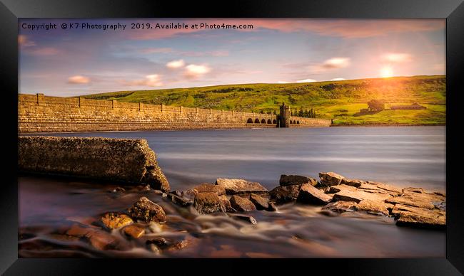 Scar House Reservoir, Nidderdale, North Yorkshire Framed Print by K7 Photography