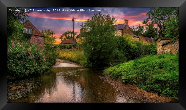 The Ford at Thirlby, North Yorkshire. Framed Print by K7 Photography