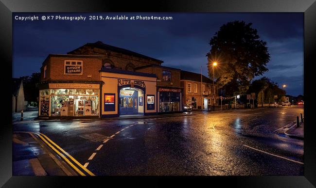 The Ritz Cinema, Thirsk, North Yorkshire  Framed Print by K7 Photography