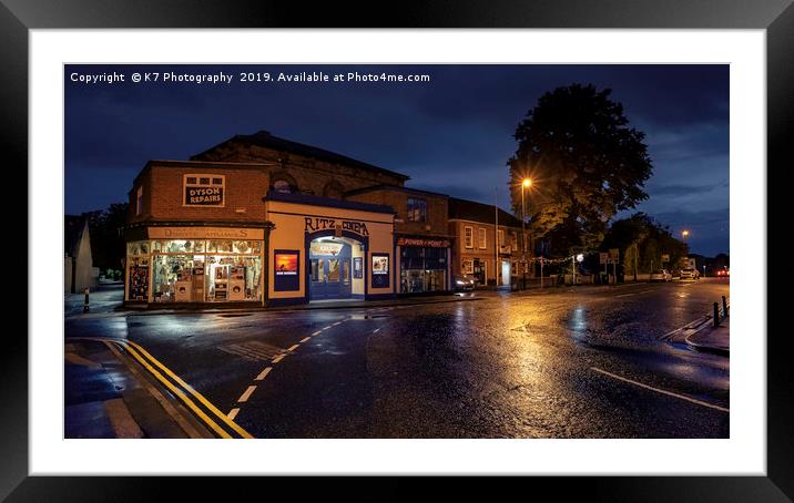 The Ritz Cinema, Thirsk, North Yorkshire  Framed Mounted Print by K7 Photography