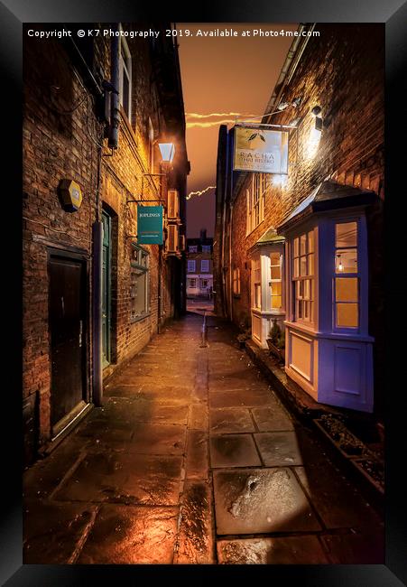 The Alleyways of Thirsk Framed Print by K7 Photography