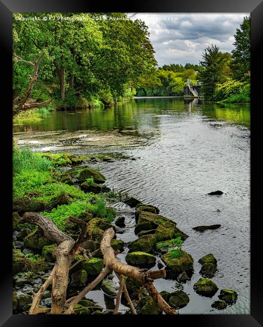 Late Summer on the River Don Framed Print by K7 Photography