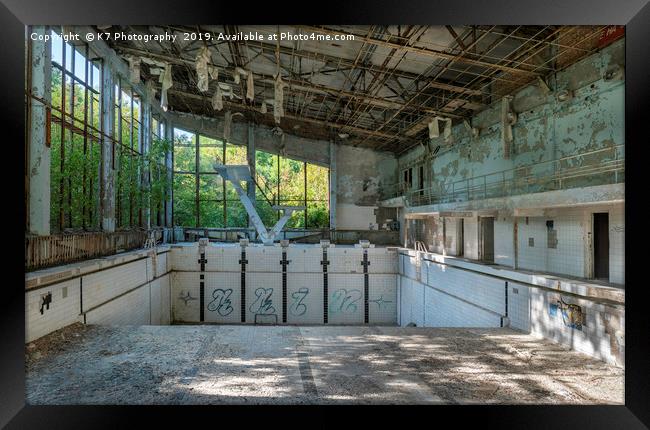 The Azure Swimming Pool, Chernobyl Exclusion Zone Framed Print by K7 Photography
