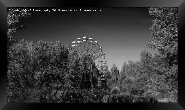 A Symbol of the Chernobyl Nuclear Catastrophe. Framed Print by K7 Photography