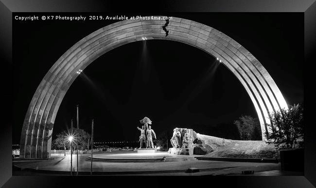 The Peoples' Freindship Arch, Kiev  Framed Print by K7 Photography