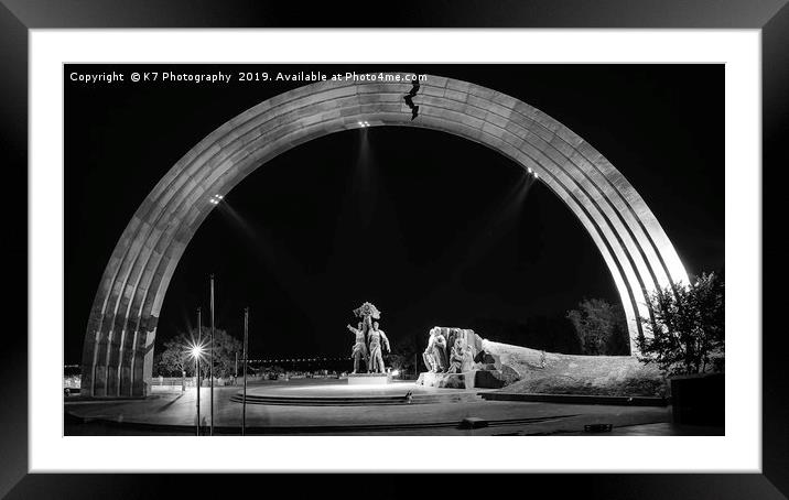 The Peoples' Freindship Arch, Kiev  Framed Mounted Print by K7 Photography